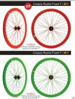COPPIA RUOTE FIXED FLUO